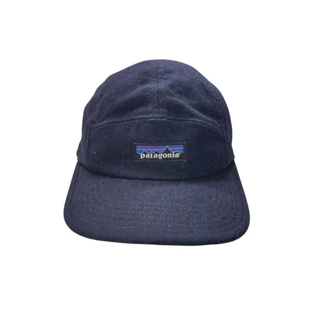 Patagonia 5 Panel Wool Hat Netplus Recycled strapback vtg Outdoors Hiking Camp